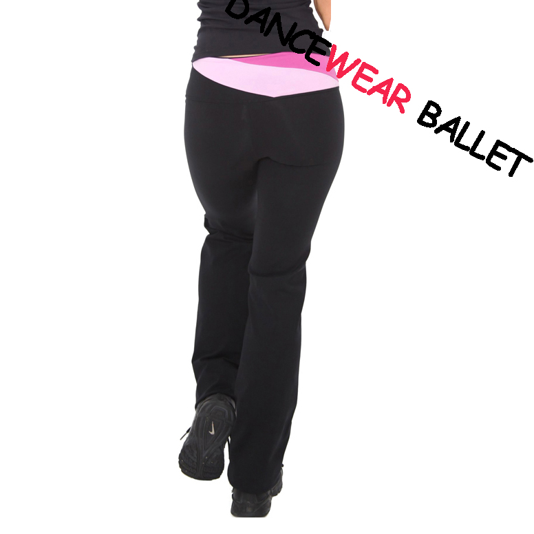 Contrast Waist Band Active & Fitness Dance Pants_Dance Active & Fitness